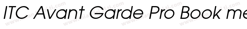 ITC Avant Garde Pro Book medium字体转换